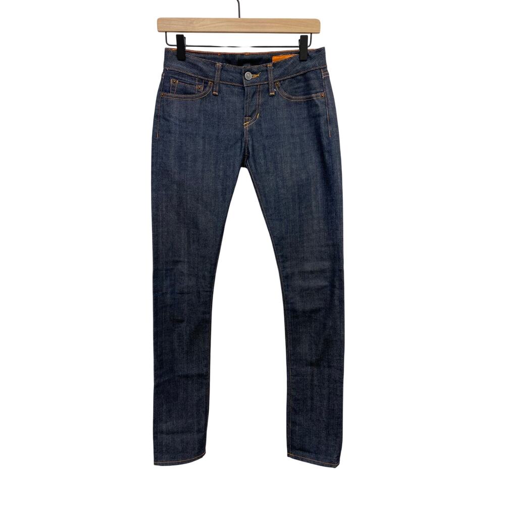 Jean Shop NYC Men's Selvedge Denim Jeans Orange ID USA Made 29x32 Slim Raw Fade